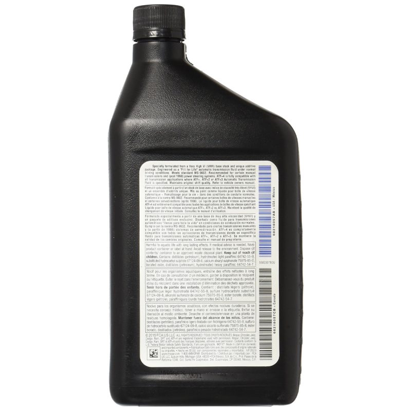 Aceite Transmisión Automática Atf+4 Original Mopar 946 Ml. - Imagen 2