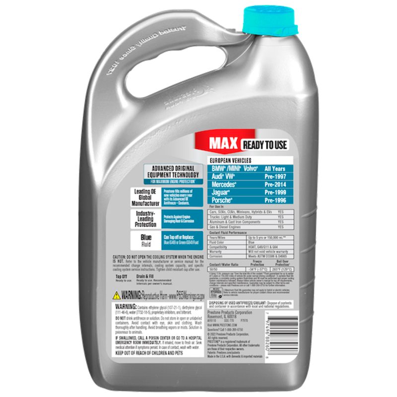 Refrigerante Prestone Turquesa Europeo (BMW, Volvo, Mini) - Imagen 2